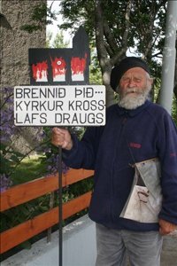 motmaeli Helgi Hóseason, mótmælandi Íslands