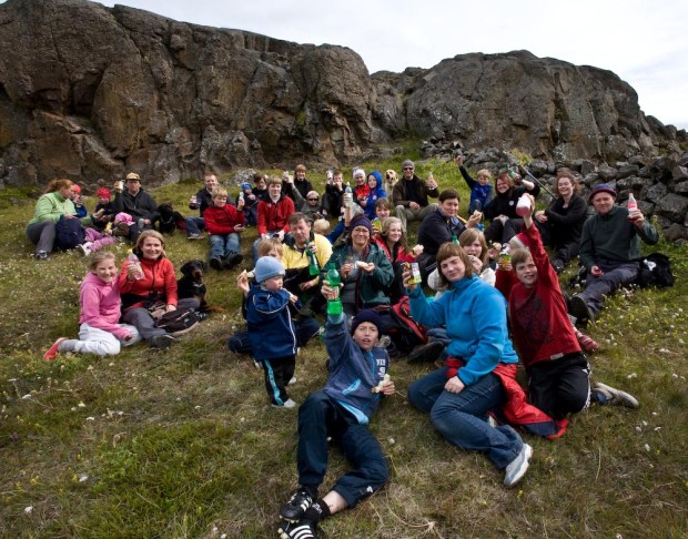 Hópurinn við Borgarrétt